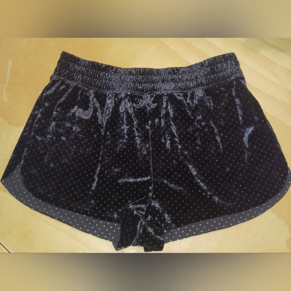 Black Velvet Shorts